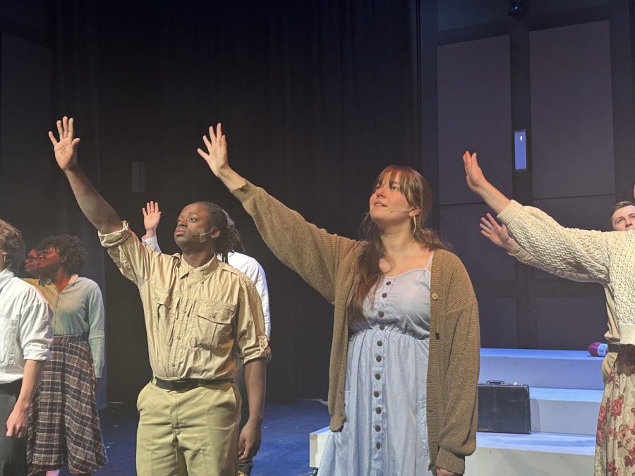 Cast members dance in the opening number, as photographed on April 17, 2023. (Hustler Staff/Jorie Fawcett)