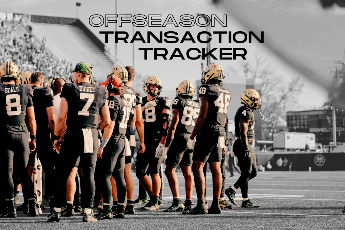 Vanderbilt's offseason transaction tracker. (Hustler Multimedia/Lexie Perez)