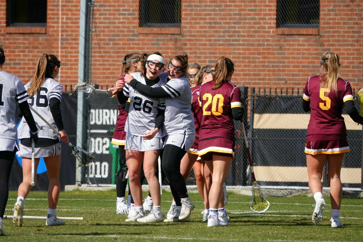 The Commodores celebrate a goal, as photographed on Feb. 17, 2024. (Hustler Multimedia/Anseley Philippe)
