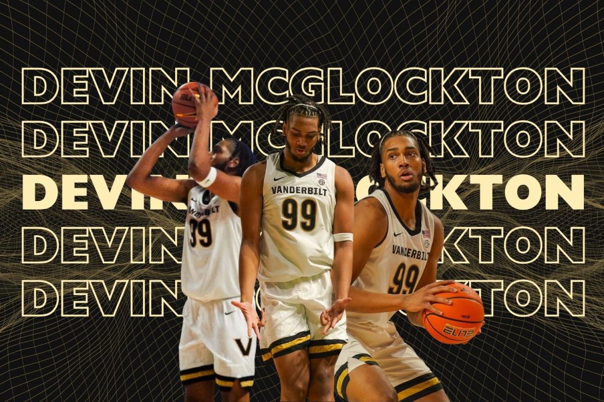 Graphic of Devin McGlockton shooting and dribbling. (Hustler Multimedia/Jorie Fawcett)